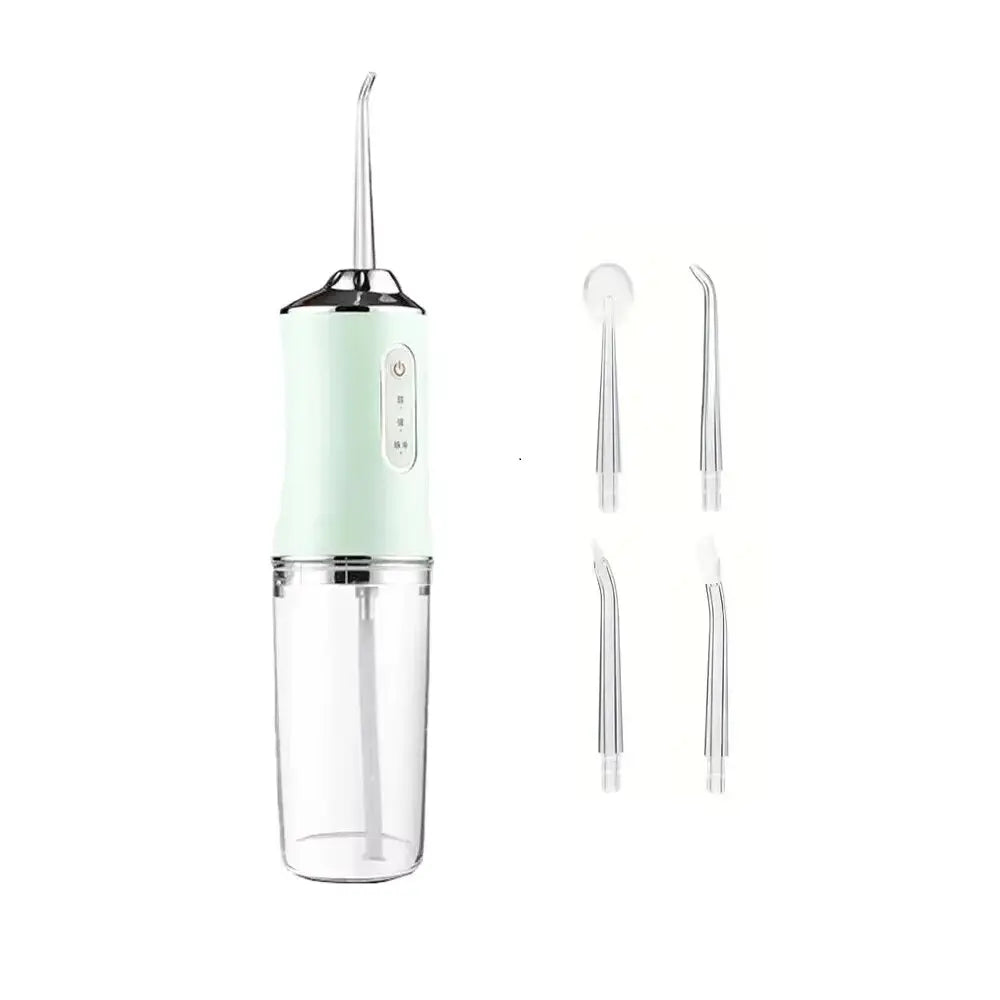 Portable Smart Electric Oral Irrigator Water Flosser 4 Jets 3 Modes Rechargeable Dental Water Jet Irrigator Dental Teeth Cleaner - Merit Sell