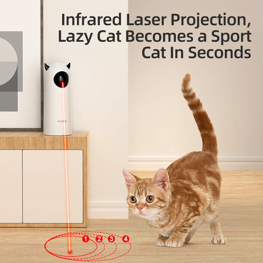 ROJECO Automatic Cat Toys Interactive Smart Teasing Pet LED Laser Indoor Cat Toy Accessories Handheld Electronic Cat Toy For Dog - Merit Sell