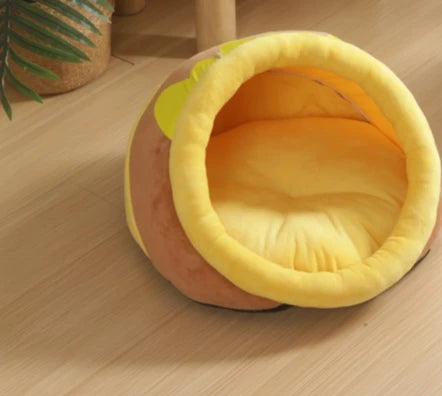 Removable and Washable Cat Nest Honey Pot Nest Pet Nest Warm and Comfortable Winter Supplies Cat House Cat House Pet Supplies - Merit Sell