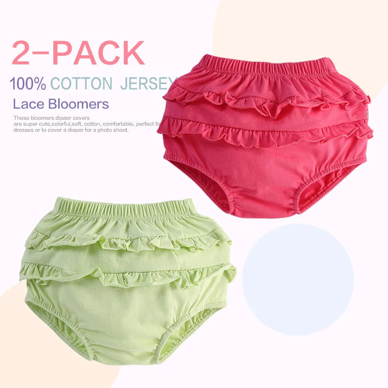 6-24M Baby Shorts Girl Summer Cotton Ruffle Lace Harem Pants Infant Diaper Cover Bloomers Kid Panties Toddler Underwear Briefs