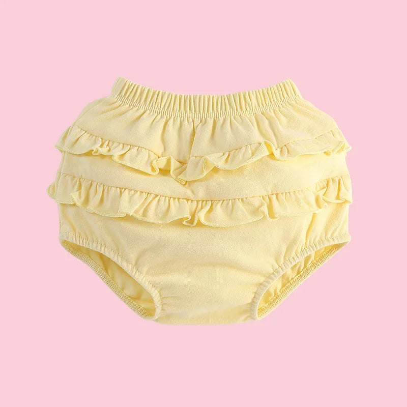 6-24M Baby Shorts Girl Summer Cotton Ruffle Lace Harem Pants Infant Diaper Cover Bloomers Kid Panties Toddler Underwear Briefs