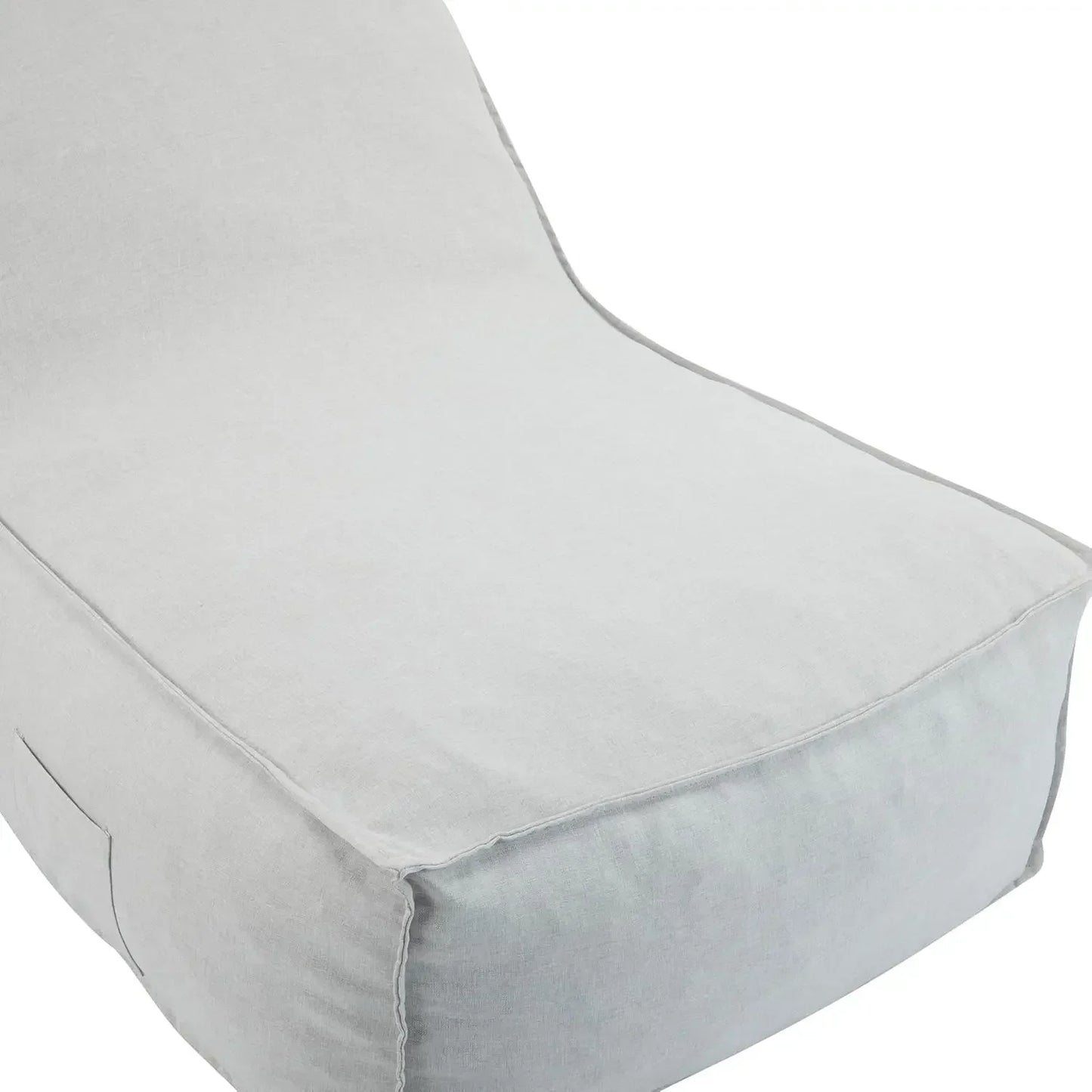 Outdoor Bean Bag Chairs Set of 2, 48" Lounger Chair for Adults Bean Bag Couch Sofa with Memory Foam Filled for Patio Pool Balcon
