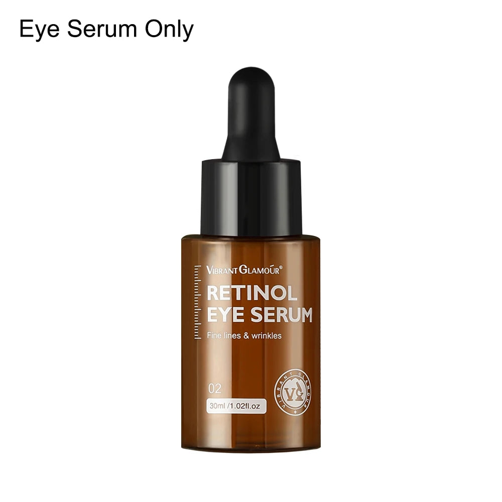 Retinol Face Cream+Facial Serum+Eye Serum Set Anti-Aging Remove Wrinkle Eye Bag Whitening Moisturizing Skin Lightening Cream