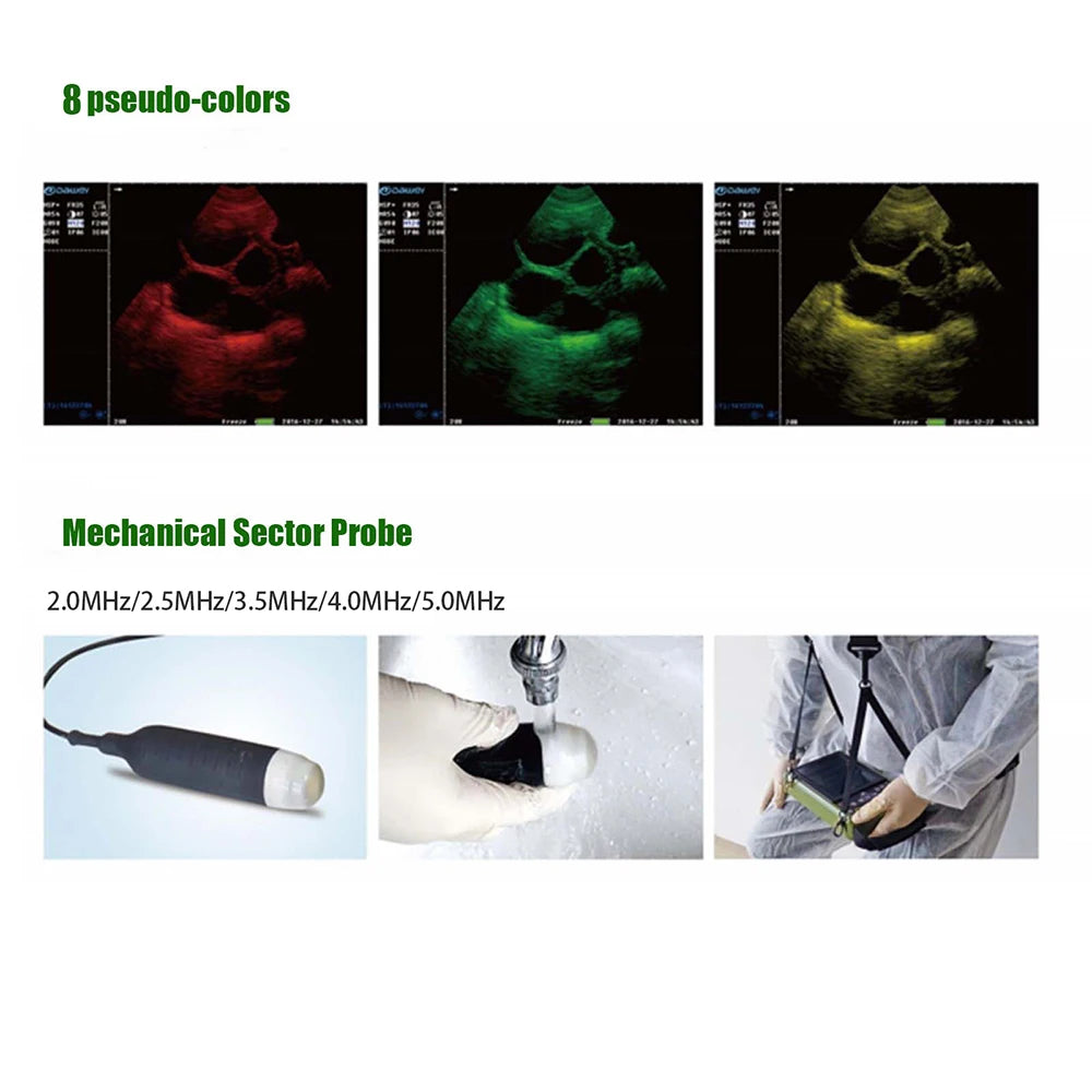 Portable Veterinary Ultrasound Scanner, Handheld Vet Pregnancy Machine for Pig Sheep Dog Cat, 3.5MHz Probe Waterproof
