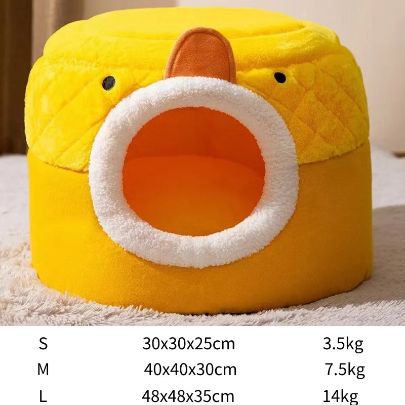 New Winter Pet House Dog Soft Nest Kennel Cozy Sleeping Warm Cave Cat Dog Kitty Basket Cats Bed For Small Medium Dogs Cats