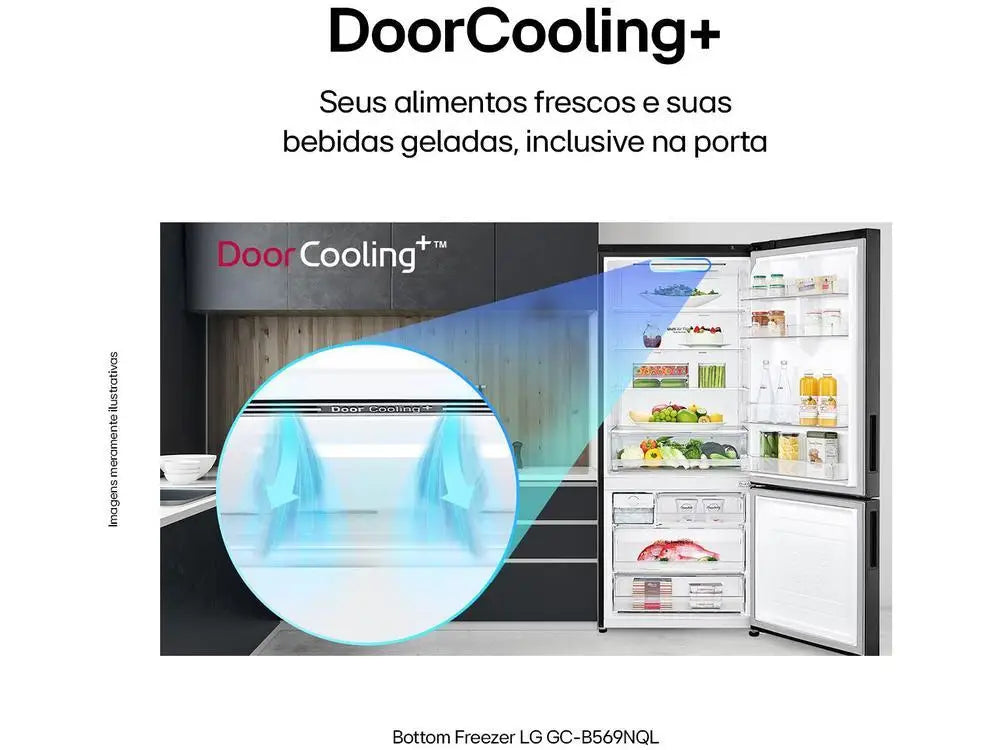 LG Frost Free Smart Black Refrigerator/Cooler-110V
