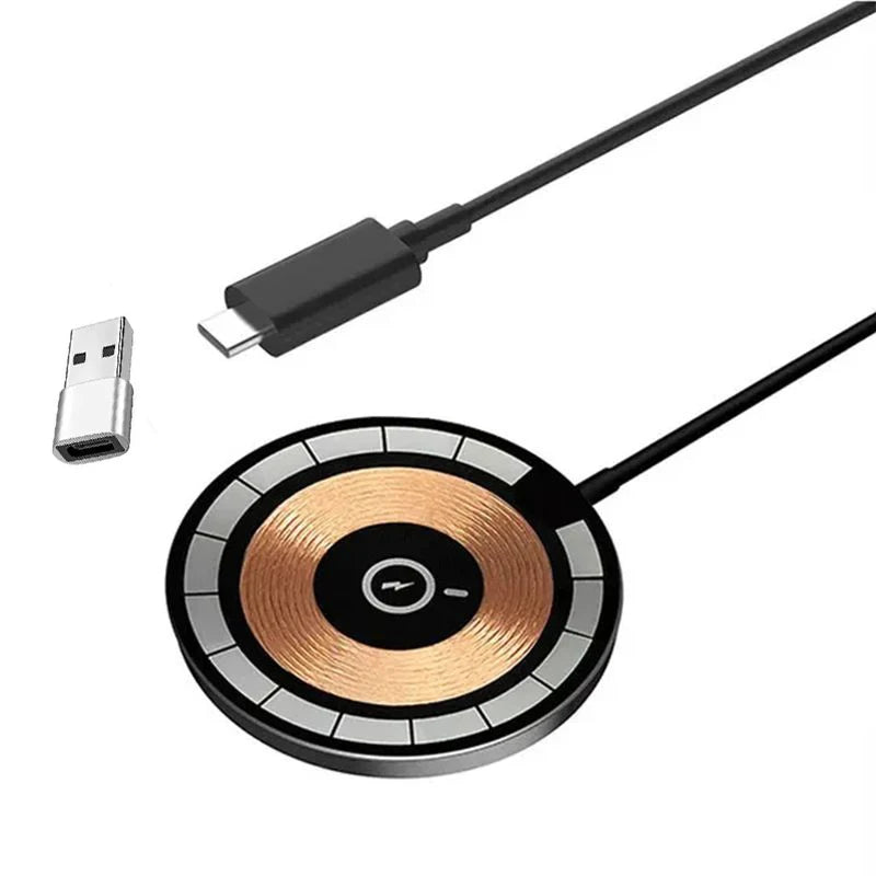 65W Magnetic Wireless Charger Pad Stand Macsafe For iPhone 14 13 12 Pro Max Airpods Pro USB C Fast Charging Station Chargers