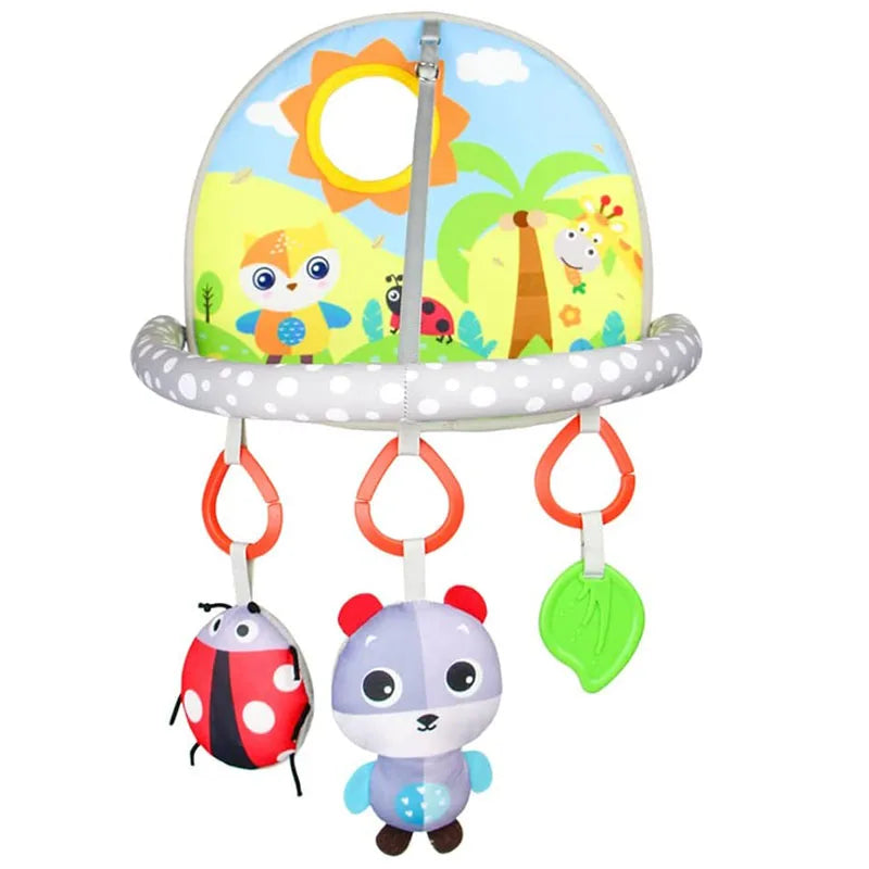 Car Seat Toys for Baby Infant Activity Center Carseat Toys Baby Crib Stroller Hanging Rattles Toys Baby Sensory Toys 0 12 Months