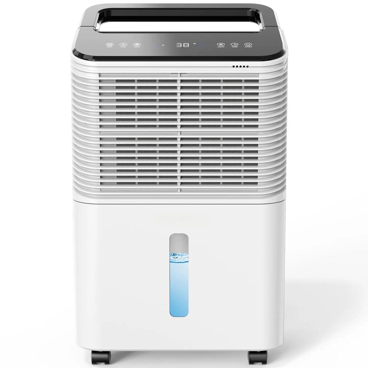 Dehumidifier 16 L/day, Ultra-quiet Electric Intelligent Central Control, Auto Mode, Moisture Display, 24h Timer Home Appliances