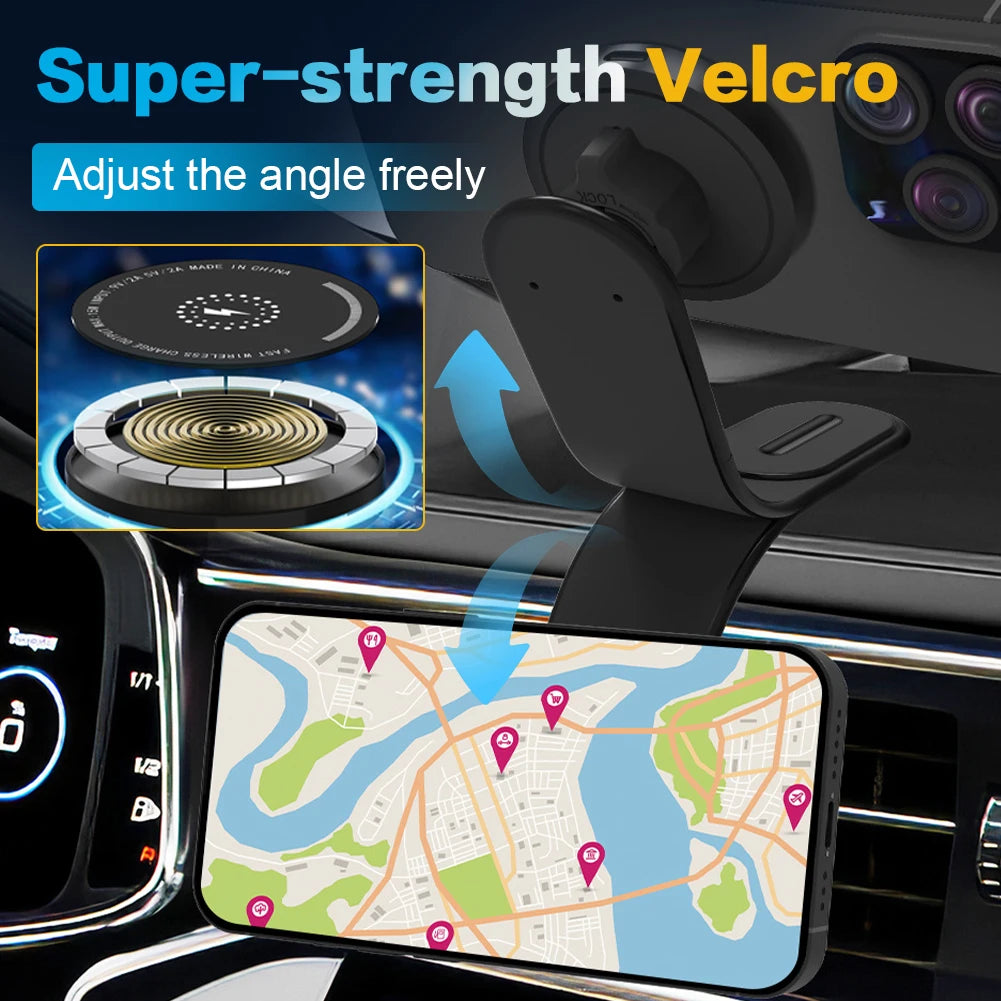For MagSafe Car Phone Holder Magnetic Wireless Charger 15W Fast Charging Car Charger Holder For iPhone 16 15 14 13 Pro