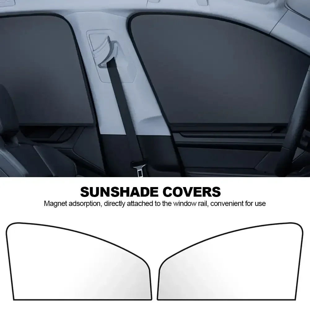 Magnet Car Side Window Curtain Privacy Curtains for Car Sun Shade Summer Sunshades UV Reflection Front/Back Window