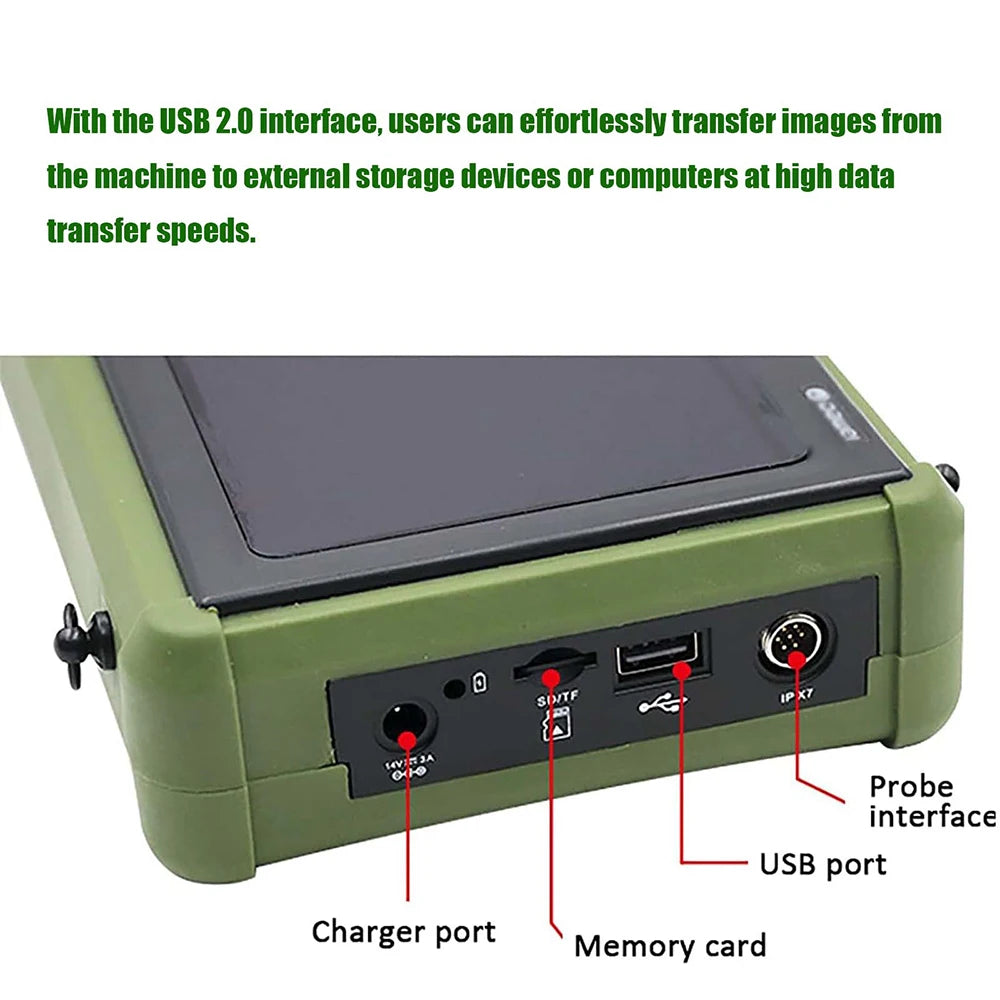 Portable Veterinary Ultrasound Scanner, Handheld Vet Pregnancy Machine for Pig Sheep Dog Cat, 3.5MHz Probe Waterproof