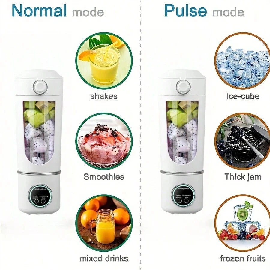 New Portable Juice Maker Blender for Shakes Smoothies 700ML Multiple Colors 12-Blades Fast Mixing 2 In 1 Blender Bottle Juicer - Merit Sell