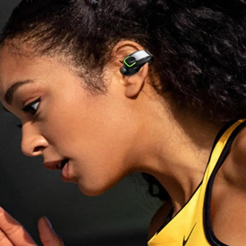 Ear Clip Headphones Waterproof Wireless Earbuds 6Hrs Playback HD Stereo Audio Over-Ear Earphones Built-in Mic For Sports
