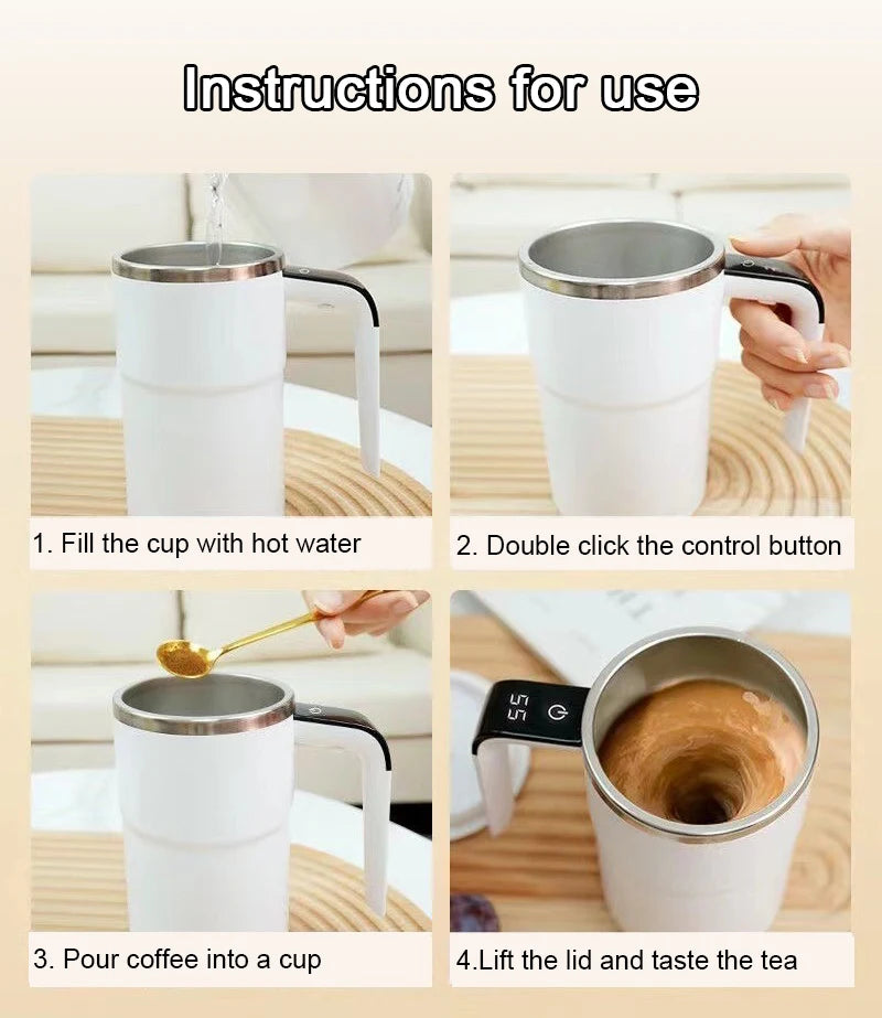 Intelligent Household Electric Pour-Over Coffee Maker Temperature Display Automatic Self-Stirring USB New Plastic for Protein