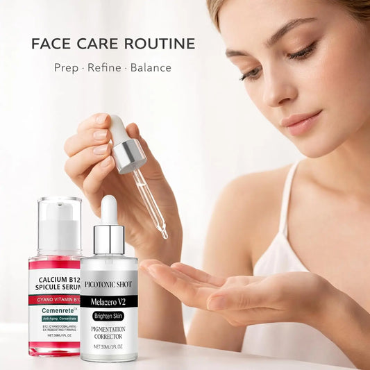 Care Skin Set with Calcium Multi Balm Stick – Gentle Firming & Moisture Routine for Smooth, Comfortable-Looking Skin, Daily Use