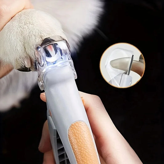 1pc LED Pet Nail Clipper For Easy And Safe Dog And Cat Paw Grooming,Nail clippers with lights, cats, dogs, paws, nail clippers - Merit Sell