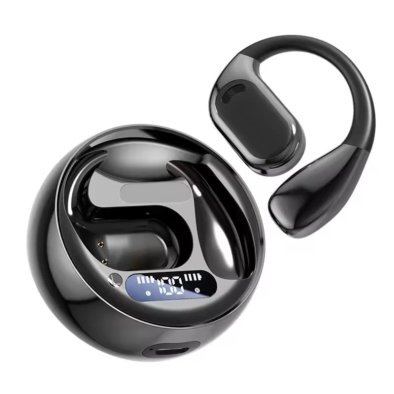 Open Ear Earbuds Wireless Earbuds Bluetooth 5.4,LED Display Bluetooth Earphone,AI Noise Reduction Touch Controls,72hr Playtime