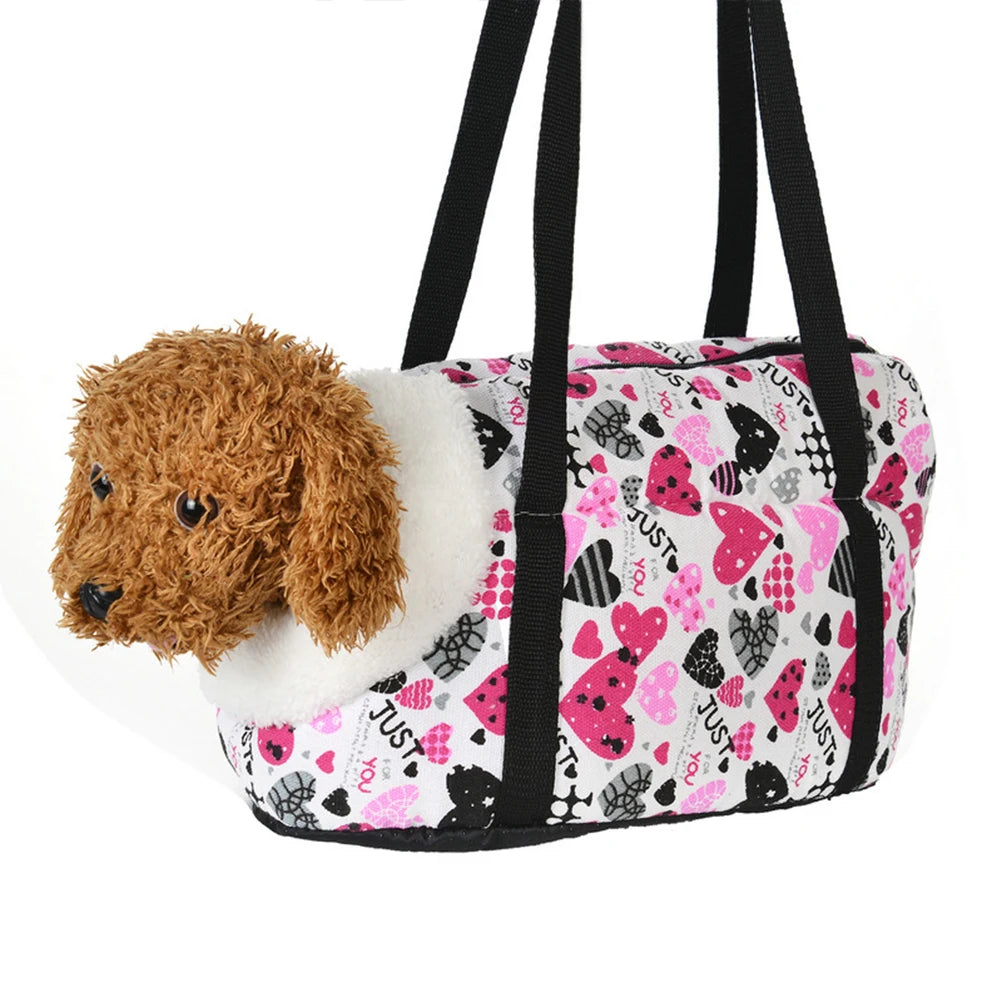 Pet Dog Bag Soft-Sided Interior Pad Carrier Tote for Dogs Cats Puppy Shoulder Backpack Outdoor Travel Pets Handbag Bulldog Teddy