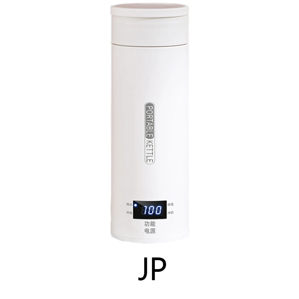 500ML Portable Electric Kettles Quick Boiling Tea Coffee Kettle Travel Boil Water Keep Warm Appliances Thermo Anti-Scald Bottle