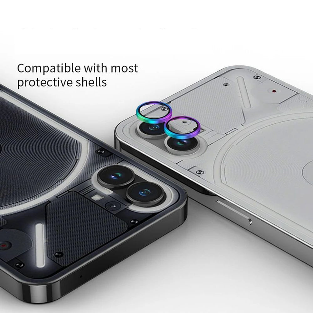 Metal Camera Ring Protector For Nothing Phone 2 2a 1 Alloy Rear Lens Tempered Glass For Nothing Phone2 Phone2a Camera Lens Cap