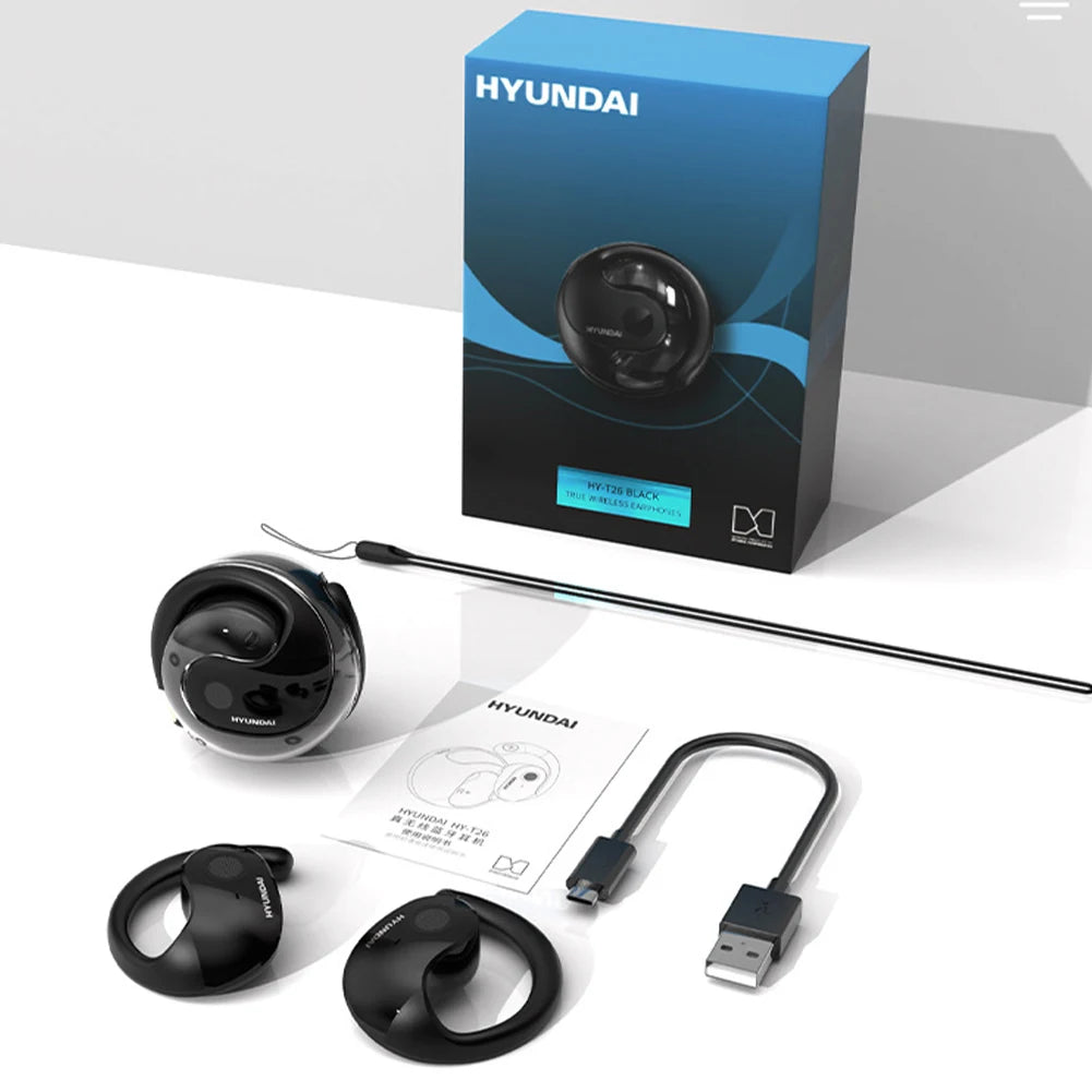 Language Translator Headphones Bluetooth-Compatible 5.4 Ear Hanging Headphone Wireless Open-Ear Headphones for Professionals