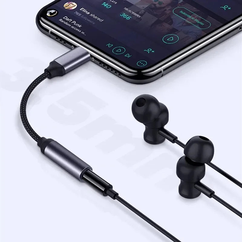 Lightning To 3.5mm Headphone Adapter 3 5 Mm Jack Adapter for IPhone 14 13 12 11 Pro Max XS XR X 3.5mm AUX Cable Adapter