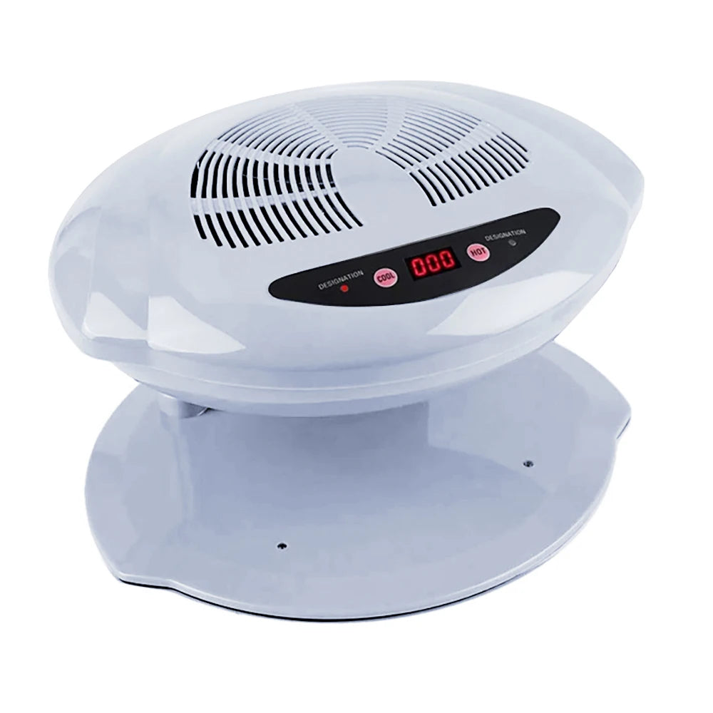 Nail Dryer Nail Fan Hair Dryer with Automatic Hot and Cold Air Function Nail Tools Suitable for Curing Fingernails and Toenails