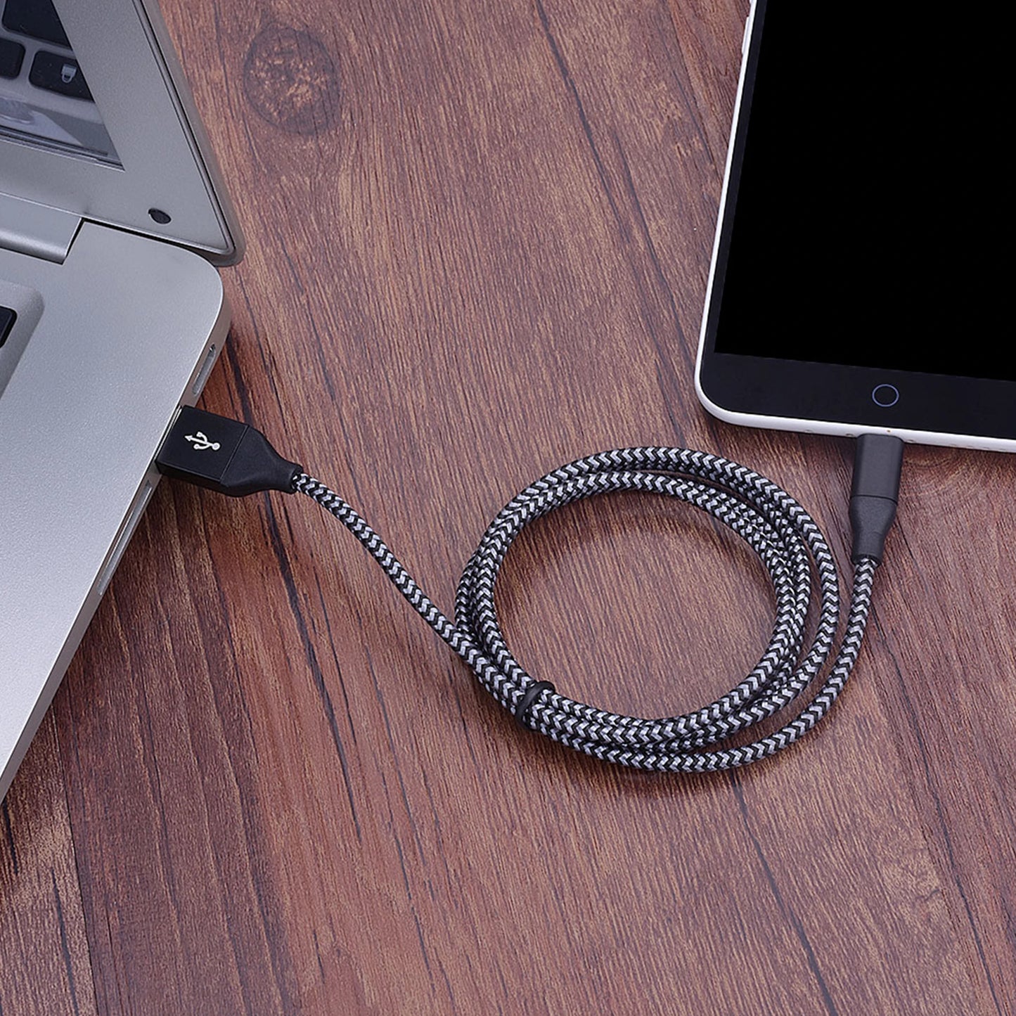 Android Data Cable Fast Charging Cable Old Mobile Phone Trapezoidal Port Charger Cable Dual Engine Micro USB Suitable for Huawei Xiaomi Vivo Meizu Honor Oppo Android Car Fast Charging Cable 1m