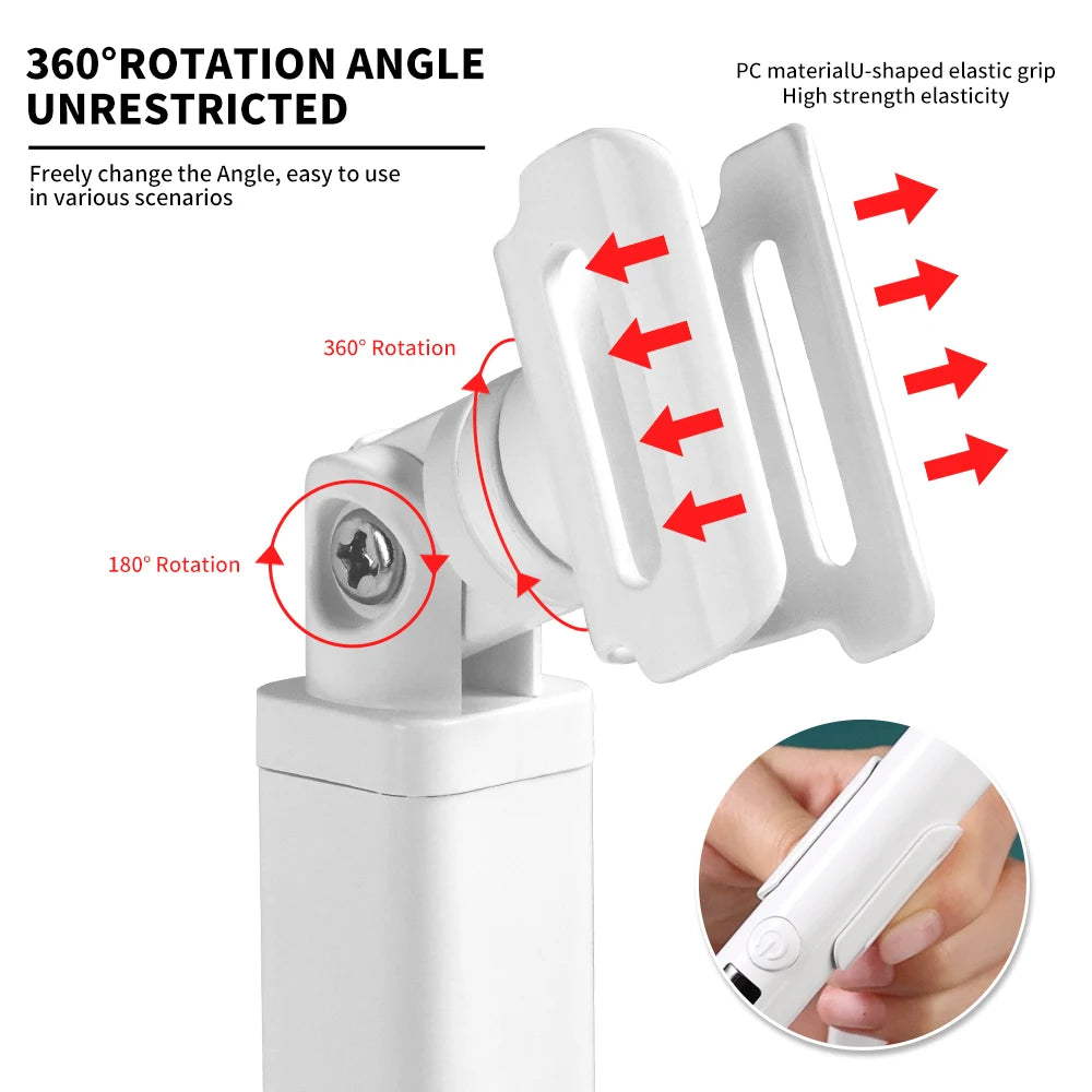 Portable Nail UV LED Lamp And LED Light Support Base Rechargeable for Nails Gel Polish Drying UV Lamp for Nails Art Desk Stand