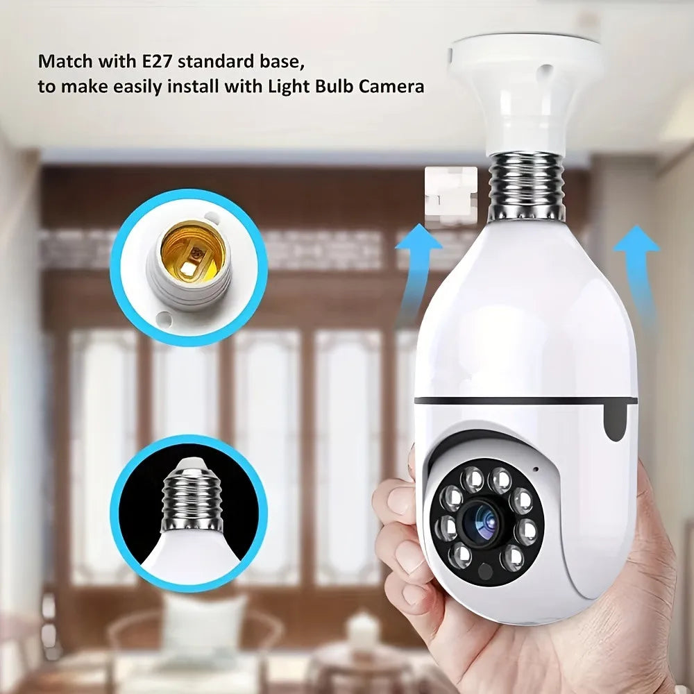 Ease Life App 1080P 2.4G E27 Light Bulb Security Camera Indoor Outdoor Wireless WiFi Camera Color Night Vision Motion Detection
