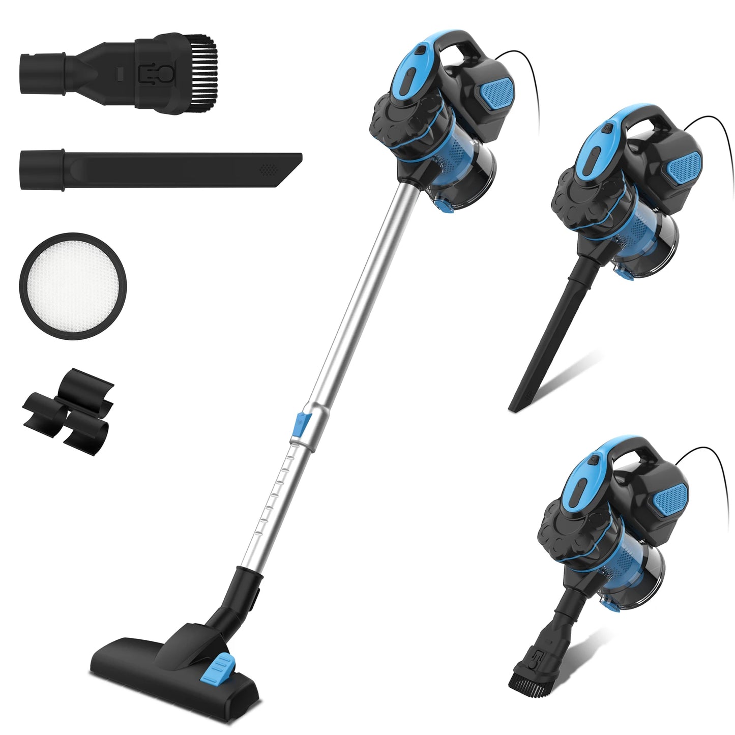 INSE I5 Corded Vacuum Cleaner with 600W Motor 18Kpa Powerful Stick Handheld Vaccum Cleaner for Home Pet Hair Hard Floor Cleaning