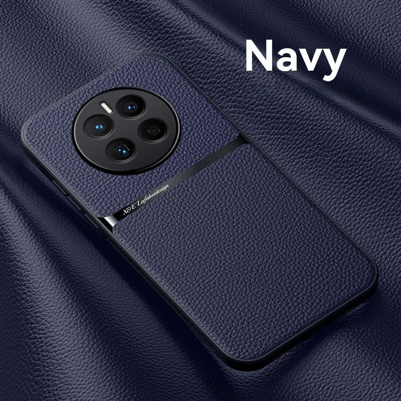 For Hauwei Mate50pro 4G Case Magnetic Car Holder Shockproof Phone Case For Huawei Mate50 Mate 50 Pro 50pro 4G Leather Back Cover