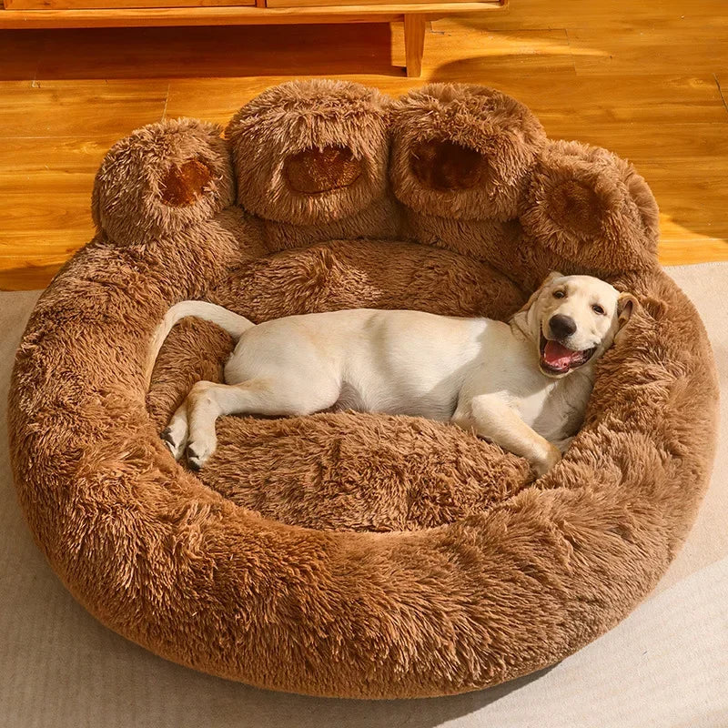 Plush Kennel Dog Mat Warm Winter Sleeping Pad for Large Dogs Dog Crate Pad for Deep Sleeping, Pet Supplies Winter Pet Nest