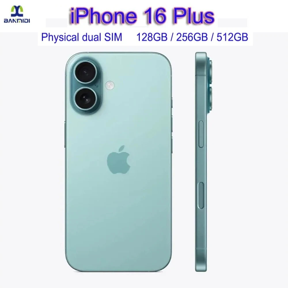 Original Apple iPhone 16 Plus Dual SIM Mobile Phone 6.7" Super Retina XDR OLED 48MP iOS 18 5G Smartphone Unlocked
