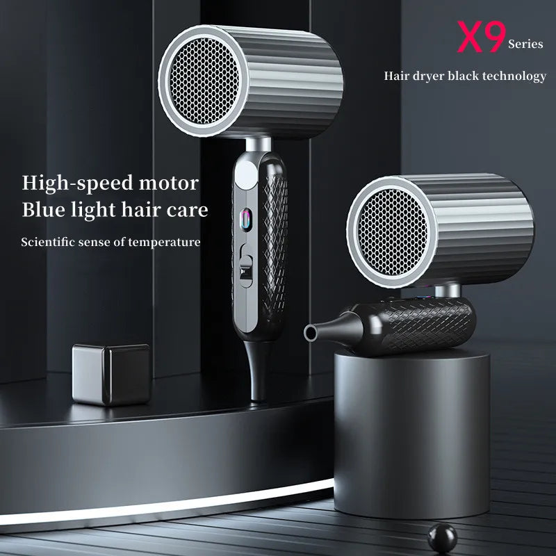 New Folding Hair Dryer with High Power, Fast Drying, Blue Light Ion Silence, Convenient Travel, Hair Dryer for Home Use