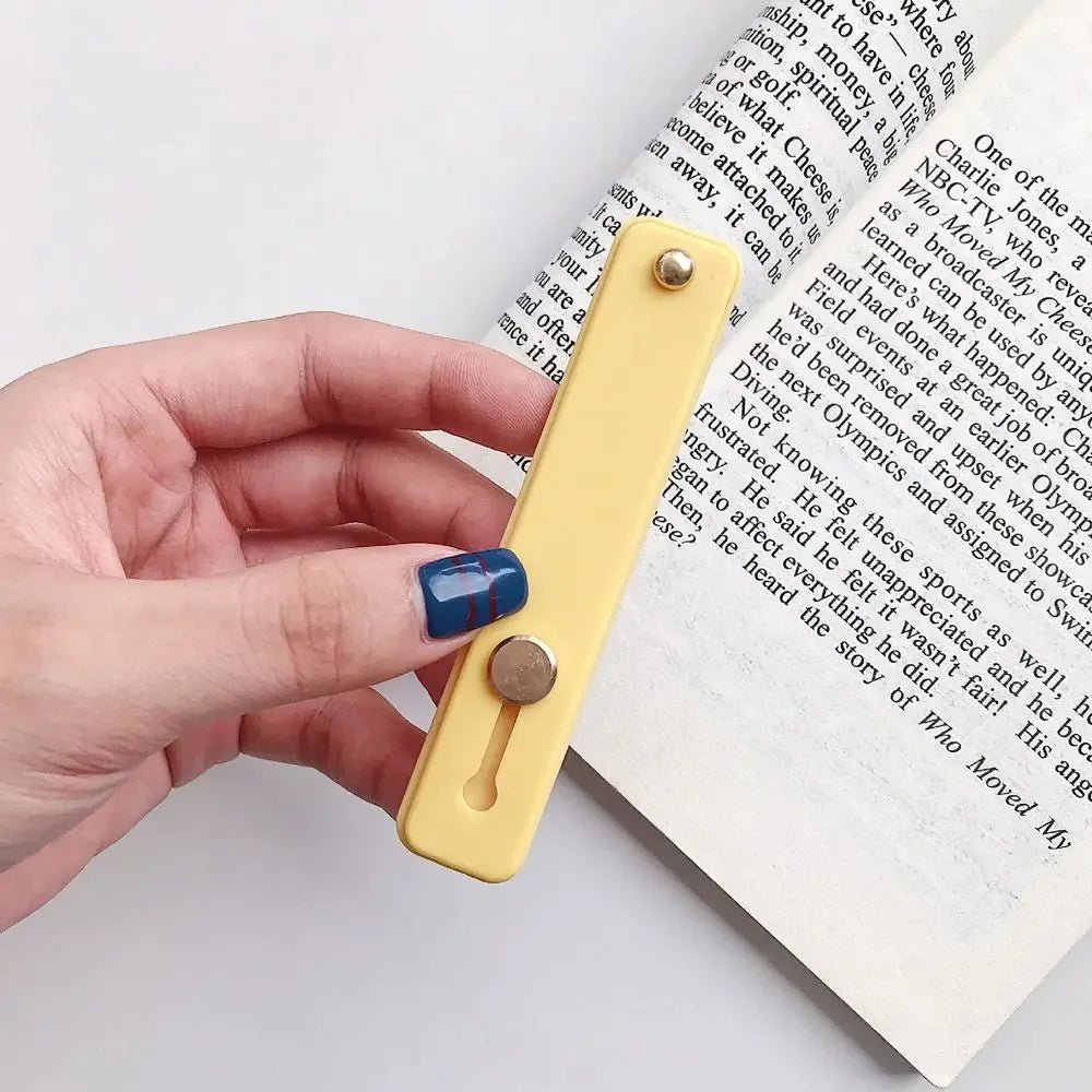 Phone Stand Grip Candy Color Silicone Telescopic Finger Strap Mobile Phone Desktop Bracket Smartphone Support