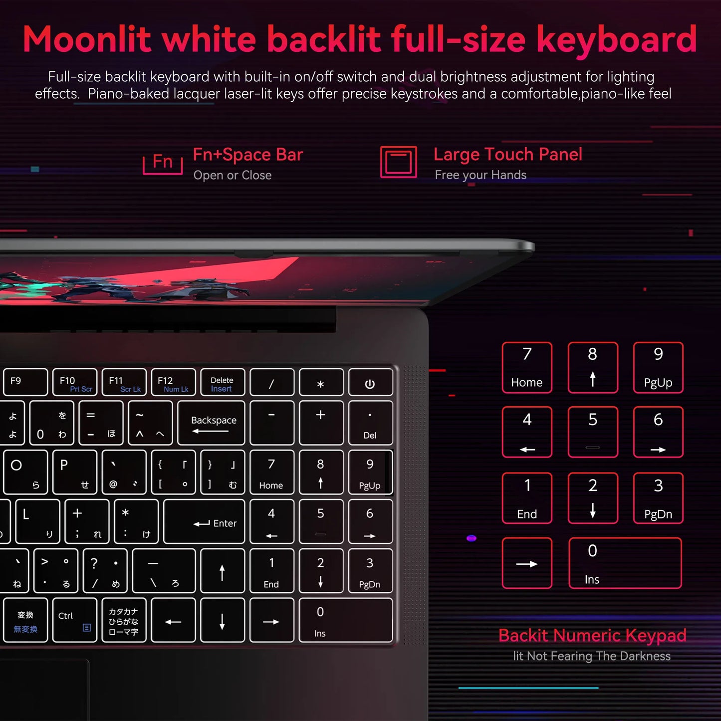 ACEMAGIC LX15Pro Laptop AMD Ryzen 7 5700U Radeon RX Vega 8 Graphics 15.6“FHD Display 16GB RAM 512GB NVMe SSD Laptop Computer