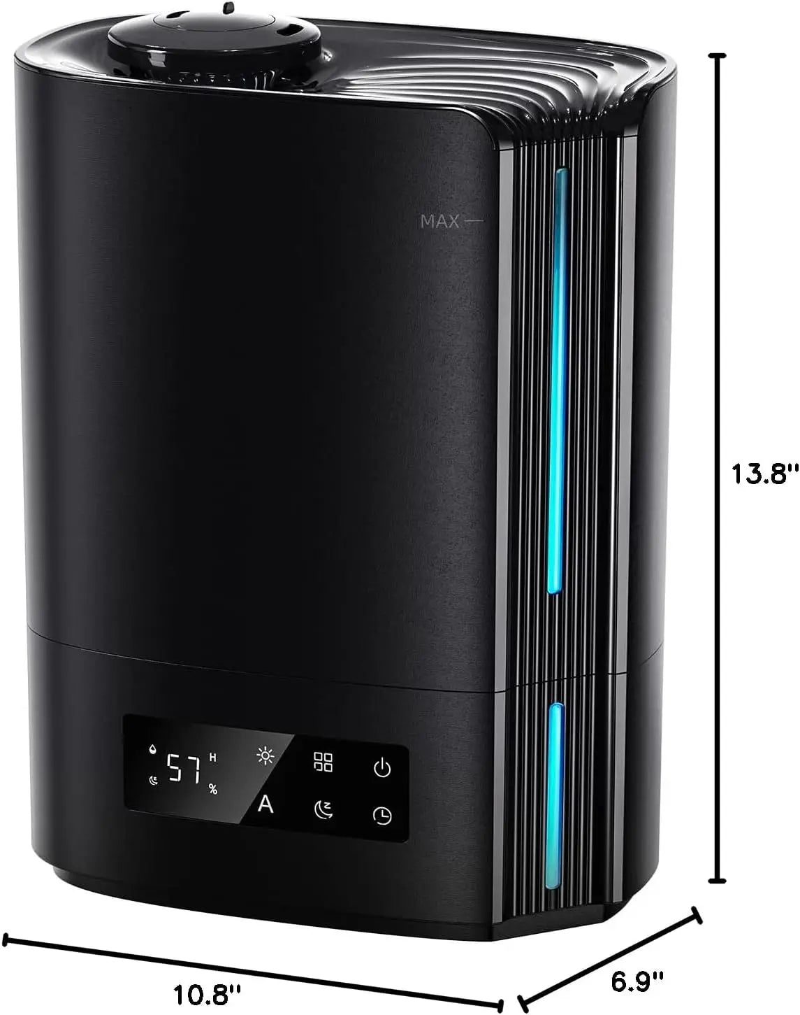 Ultrasonic Humidifier 6L 360° Adjustable Mist Direction 7 Color Light Aroma Fragrance for Bedroom,Children's Room,300 ml/h 3 Gea