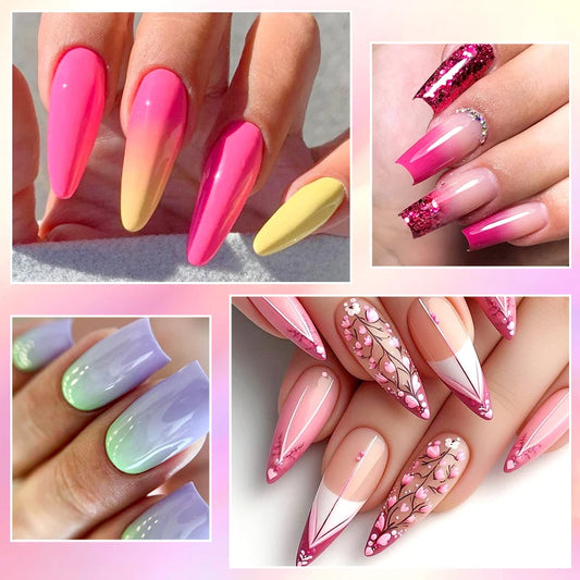 7pc Nail Gel Polish Set DIY Nail Art Design All For Decoration Soak Off UV Gel Long Lasting Manicure Painting Gel Vernis Kits - Merit Sell