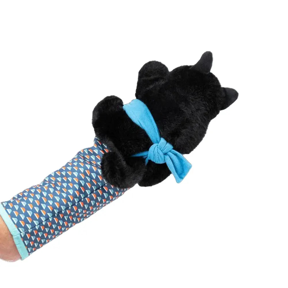 Cat Puppet Wrestler Wrestling Glove With Sturdy Padding Soft Plush Cat Wrestle Toy Animal Hand Glove Interactive Play Cat Toys