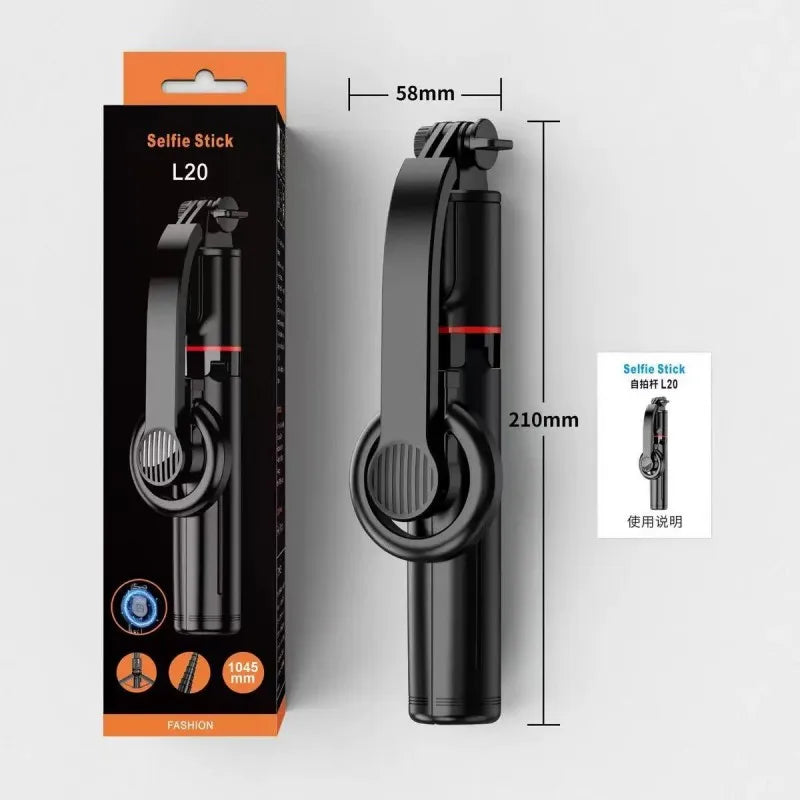 Magnetic Selfie Stick Tripod For Mobile Phone Video Recording Phone Tripod Stand Holder With Bluetooth Remote Phone Photography