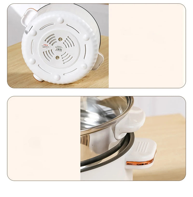 Portable Electric Multifunctional Cooker Household Double Layer Hot Pot Mini Non-stick Cookware for Kitchen and Home Appliance - Merit Sell