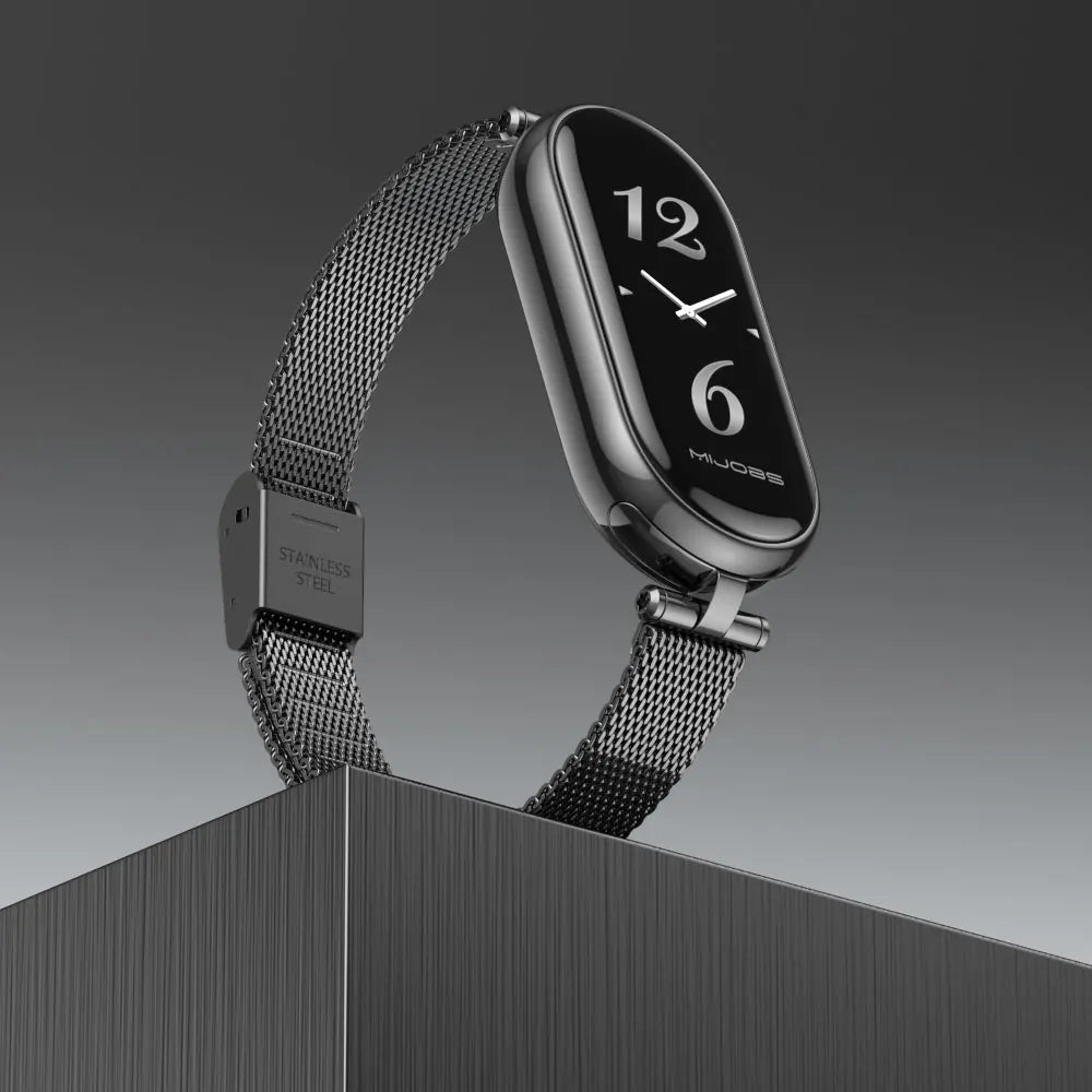 Strap for Mi Band 9 8 10 Bracelet for Xiaomi Smart Band 8 7 5 6 4 3 NFC Global Version Women Girls Metal Watch Band Wristband