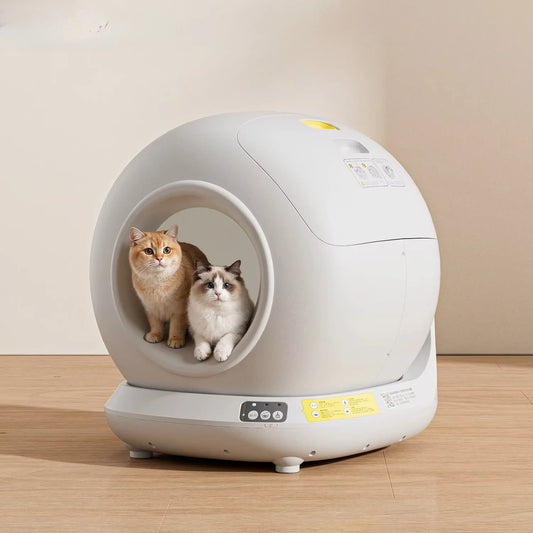 78L Self Cleaning Cat Litter Box Fully Enclosed Automatic Cat Sand Box App Control Extra Large Space Smart Pet Toilet Tray - Merit Sell