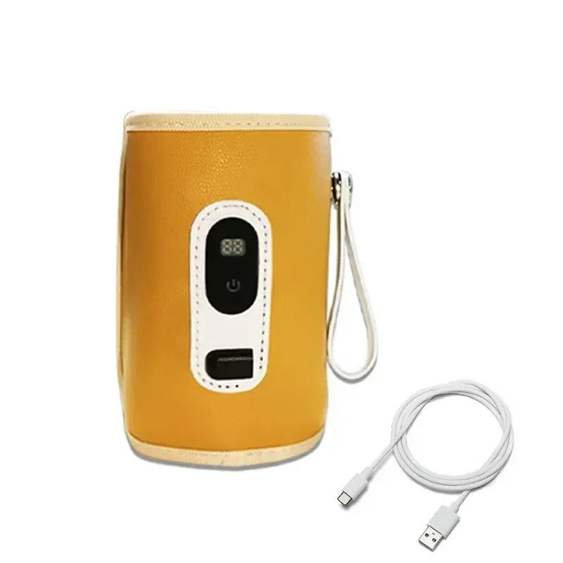 USB Baby Milk Bottle Thermal Bag Digital Display Universal Nursing Bottle Heater Portable Baby Milk Heat Keeper for Traveling
