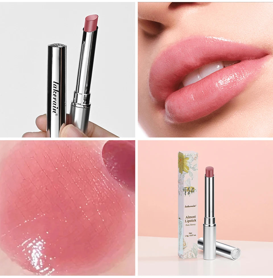 Colorless Pink Honey Lip Balm Lipstick Long-lasting Hygienic Moisturizing Lip Gloss Plumper Nourish Makeup Lip Care Cosmetics