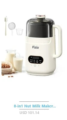 Homemade Nut Milk Maker with Automatic Program Almond Oat Soy Plant-Based Beverages and Smoothies 20oz(600ml Nut Milk Maker with