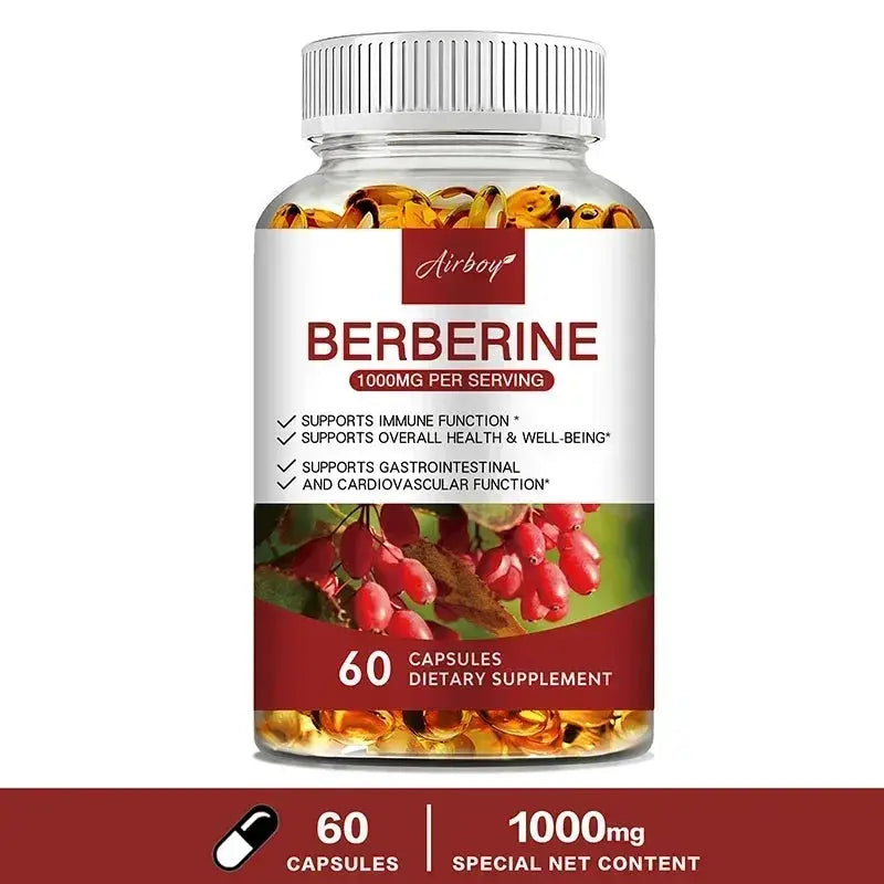 Pslalae Berberine HCl Capsules | Immune, Digestive & Energy Support