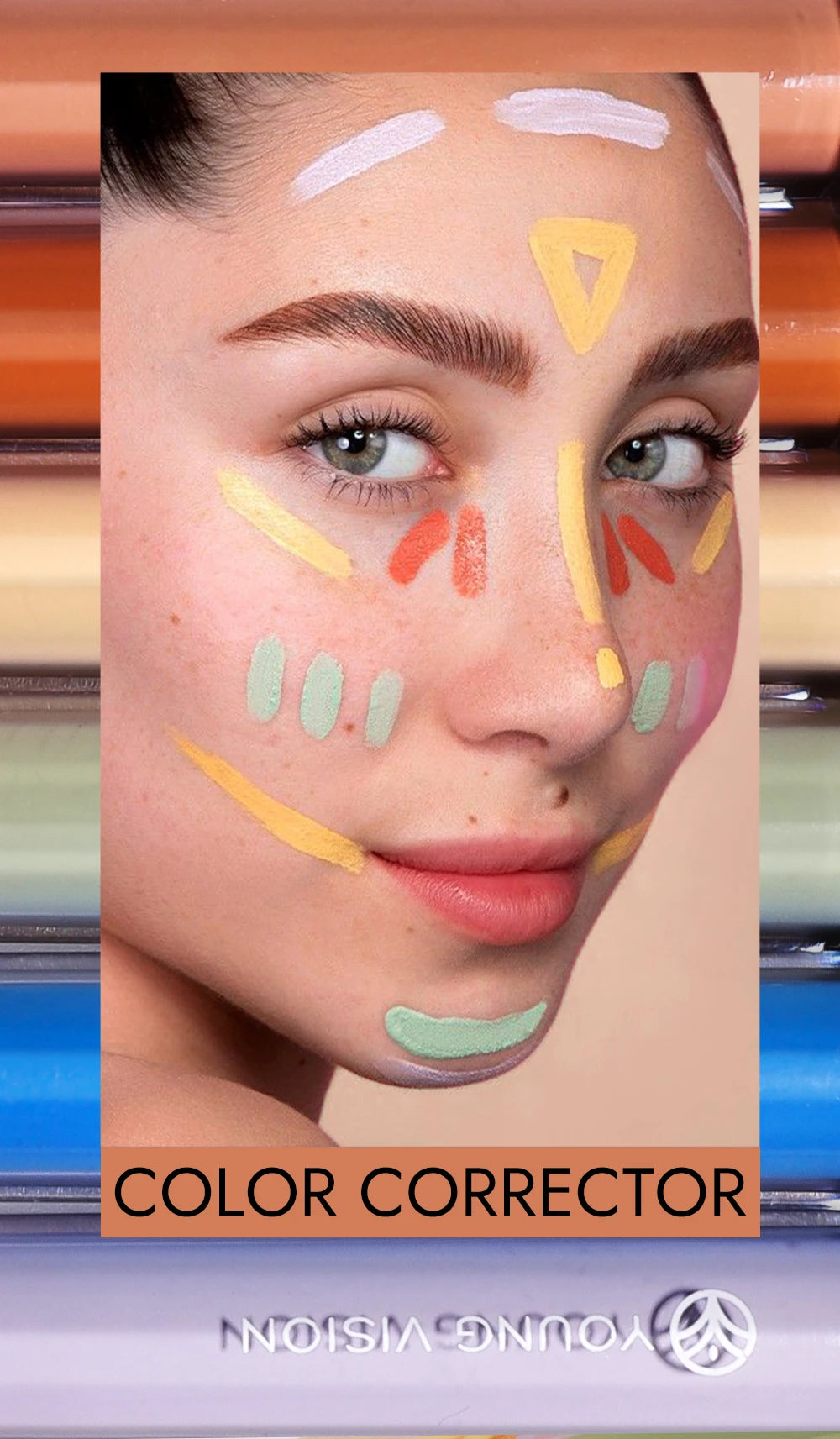 Yellow Orange Liquid Concealer Foundation Primer Base Facial Repair Dark Circles Corrector Skin Tone Purple Brighten Concealer